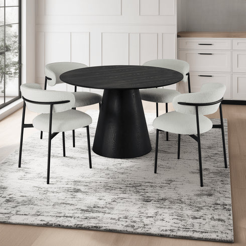 Round Dining Table Tango ø120 - Black Oak